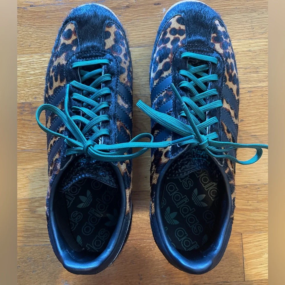 Adidas SL 72 leopard Print Collegiate green. Sneakers, size 8.5 women’s - Picture 3 of 9